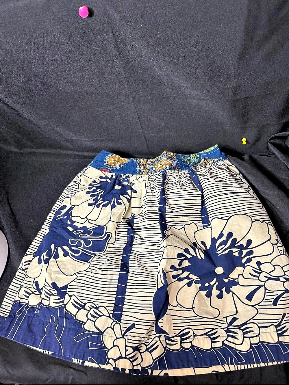Made in Rwanda Floral Mini Skirt Size XS